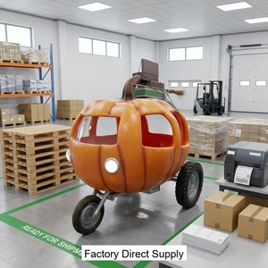 Escultura de Carruaje de Calabaza de Fibra de Vidrio Personalizada para Exteriores, Modelo FRP Cenicienta para Decoración de Bodas y Parques Temáticos - Product Image 6