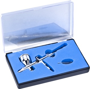 Pistolet <span class=keywords><strong>aérographe</strong></span> double action <span class=keywords><strong>pas</strong></span> <span class=keywords><strong>cher</strong></span> en promotion 0.2 0.3 0.5mm, pulvérisateur sans air haute pression pour maquillage, nail art, coiffure - Product Image 3