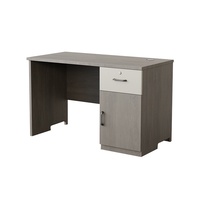 Bureau individuel de type panneau, simple et moderne, avec tiroir verrouillable et mobile, pour enseignant ou personnel financier, avec chaise de travail