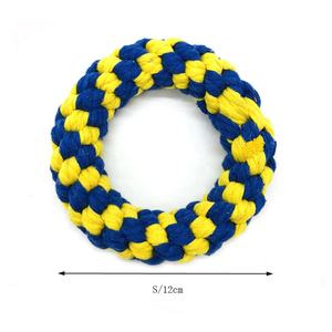 Juguetes Duraderos y Modernos Hechos a Mano para Perros, Donut de Cuerda de Algodón Tejida para Jugar - Product Image 2