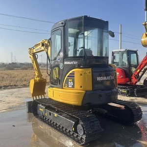 Excavatrice d'occasion Komatsu 5,5 tonnes PC55 d'origine japonaise de haute qualité et à bas prix, mini-excavatrice économique en stock avec EPA/CE - Product Image 2