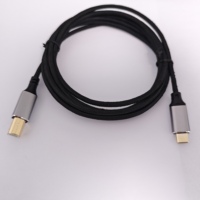 Cable Universal Tipo-C Macho a USB-B Macho Cuadrado, Cable de Datos de Alta Velocidad para Impresora Láser de Inyección de Tinta, Computadora Portátil