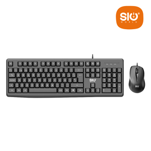 OEM 104-<strong>Key</strong> Wired <strong>Keyboard</strong> USB Interface <strong>Black</strong> Switch Supports English Spanish for Office Use New Plastic Desktop <strong>Keyboard</strong> - Product Image 1