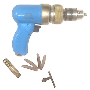 IP-1009 Industrial Pistol Drill Keyed Chuck Aerospace Pneumatic Drill 10mm Capacity 0.5 hp 3/8" Chuck Tapping and Drilling - Product Image 4