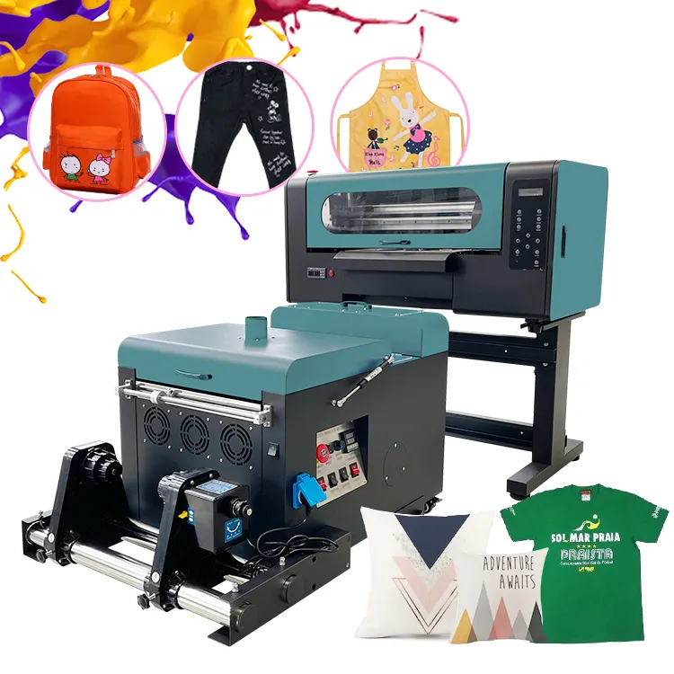 Dx5 8 renk Tshirt BASKI MAKİNESİ çift kafa Xp600 Xp-600 baskı kafaları A3 Dtf yazıcı