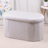 Pouf moderne en tissu pour salon avec rangement, banc de canapé multifonctionnel, tabourets pliants, repose-pieds, sièges