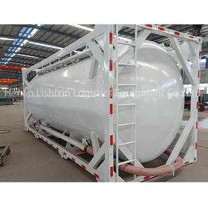 Zement ISO Tank <span class=keywords><strong>Container</strong></span> 20ft Kohlenstoffs tahl Material <span class=keywords><strong>Transport</strong></span> Getreide <span class=keywords><strong>Bulk</strong></span> Cement Gips Pulver Zement Tanker - Product Image 3
