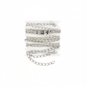 Catena in Metallo 1M Circa Colore Argento per Creazione di Gioielli - Product Image 2