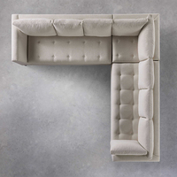 Sigma moderne tissu personnalisé conception modulaire en forme de L maison mobilier d'intérieur ensembles de canapés de salon