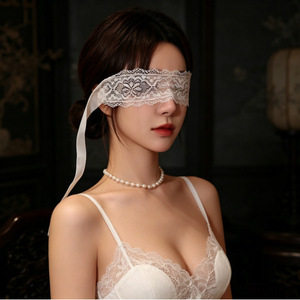 Masque pour les yeux en dentelle, accessoire érotique pour femme, polyester noir, été 2026, accessoire de costume d'Halloween - Product Image 3