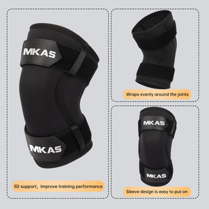 Fabricante de Rodilleras con Logotipo Personalizado MKAS, <span class=keywords><strong>Rodillera</strong></span> de Neopreno de 7mm, Venta al Por Mayor Directa de Fábrica, Bajo MOQ, OEM, ODM, Soporte de Compresión - Product Image 5