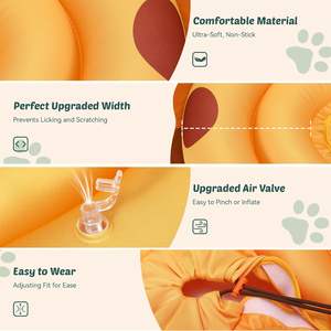 Fabrika özelleştirilmiş şişme koni köpek kedi yumuşak Pet kurtarma koruyucu köpek tasması UFO koruyucu Pet boyunluk olur - Product Image 6