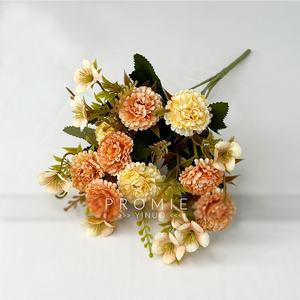 2024 Fabriek Vintage Dahlia Simulatie Boeket Pioen Zijde Bloemen Geschikt Voor Bruiloft Huis Keuken Decoratie - Product Image 1