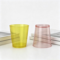 Gobelets de fête réutilisables en plastique PS de 8 oz avec logo personnalisé imprimé sur mesure pour les faveurs de mariage