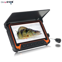 Détecteur de poisson 15m 7 "IPS écran détecteur de poisson sous-marin 1000TVL 8 lumières IR DVR 128G caméra de pêche sur glace caméra de poisson sous-marin
