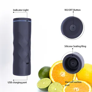 Elektrische & Usb Aangedreven Handheld Vacuüm Sealer Pomp Plastic Vlees Fruit Groente & Home Zip Lock Opbergtas Voor Auto Gebruik