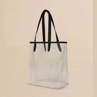 Sac à bandoulière transparent personnalisé OEM/ODM pour animaux de compagnie, sac fourre-tout tendance pour sorties avec animaux, sac de transport transparent pour chiens