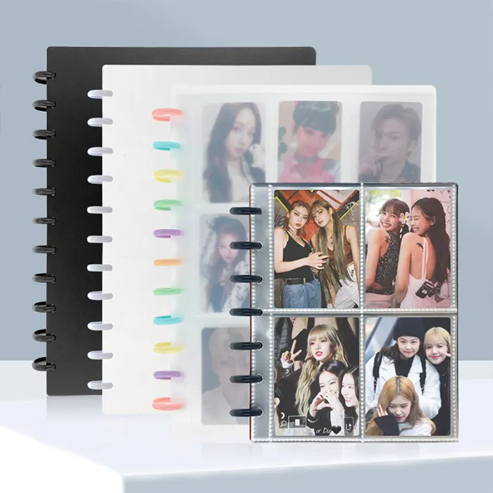 Atacado discos binder 3 ''jogo estrela coletores de cartões personalizado álbum de fotos