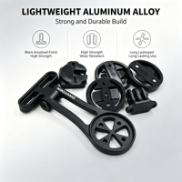 Support de fixation réglable pour ordinateur de vélo et caméra, extension de potence de vélo, support de guidon en aluminium usiné CNC