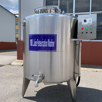Pasteurisateur commercial 1000L en acier inoxydable 304 de qualité alimentaire, cuve de fermentation pour yaourt, jus et lait
