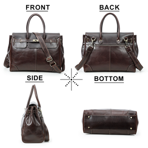 Porte-documents vintage en <span class=keywords><strong>cuir</strong></span> pleine fleur de qualité supérieure pour <span class=keywords><strong>homme</strong></span>, <span class=keywords><strong>sac</strong></span> fourre-tout pour ordinateur portable 14,2 pouces avec sangle amovible, <span class=keywords><strong>sac</strong></span> de travail professionnel pour <span class=keywords><strong>homme</strong></span> - Product Image 3