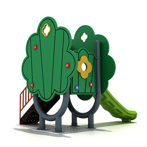 Aire de <span class=keywords><strong>jeux</strong></span> miniature sur le thème de l'arbre pour tout-petits avec toboggan en plastique, <span class=keywords><strong>jeux</strong></span> d'extérieur économiques pour la maternelle, la garderie et les <span class=keywords><strong>jeux</strong></span> de jardin - Product Image 2