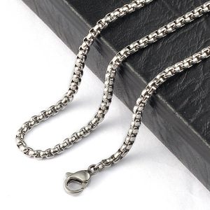 Chaîne ronde en acier inoxydable plaqué or 18 carats PVD, prix de gros abordable, pour collier homme |   Design durable et classique - Product Image 5