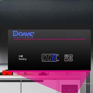 Plan de travail en acier inoxydable de haute qualité à double température, réfrigéré/congélateur, personnalisable, épaissi. - Product Image 2