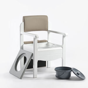 Cuidado de ancianos Durable Discapacitado Ancianos Inodoro Seguridad Silla de baño de madera para personas mayores - Product Image 1