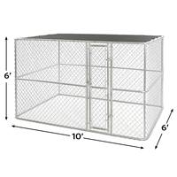 2. Vente flash : enclos pour chien en chaîne, revêtement PVC, montage facile pour jardin et ferme