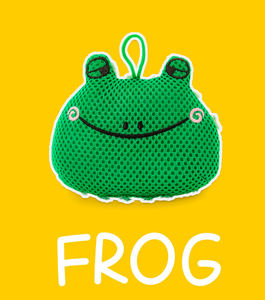 Venta al por mayor de alta calidad Natural Body Scrubber Cartoon Frog Design Bath Scrubs Bath Loofah Bath Puff - Product Image 6