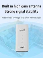 Routeur sans fil DNXT 4G CPE en forme de colonne pour bureau à domicile, partage d'utilisateurs CPF101, 5M, 300 Mbps, couverture 300-500 m² avec pare-feu