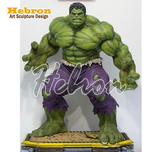 Sculture di Personaggi Marvel di Alta Qualità: Grande Scultura Classica in Vetroresina del Supereroe <span class=keywords><strong>Hulk</strong></span> - Product Image 5