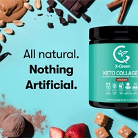 Poudre de protéines de collagène Keto personnalisée OEM avec huile MCT, collagène hydrolysé de type I et III, complément alimentaire