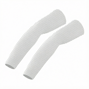 Mangas de compresión unisex personalizadas de algodón, ajuste ceñido, absorbentes de sudor, para gimnasio y running, color liso, compresión absorbente para brazos. - Product Image 1