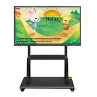 Layar LCD 4K 110 Inci Khusus Expo, Pemutaran Media Nirkabel, Anotasi, Kecerahan Tinggi, Pusat Pameran, Tahan Aus