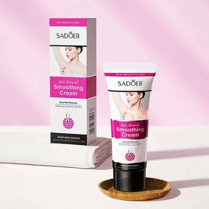 Crema Depilatoria SADOER, Productos de Belleza, Crema Depilatoria para <span class=keywords><strong>Axilas</strong></span> y Brazos, Depilación sin Dolor, Depilador Corporal para Hombres y Mujeres - Product Image 3