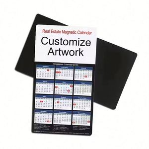 Imán de nevera de papel con calendario real, tarjeta de presentación magnética impresa y folleto promocional DIY para decoración de neveras - Product Image 5