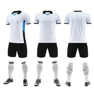 Uniformes Personalizados de Fábrica para Equipos, Ropa Deportiva de Fútbol Unisex de Secado Rápido y Transpirable, Tallas Grandes, 100% Poliéster, Transferencia Térmica, para Entrenamiento - Product Image 2