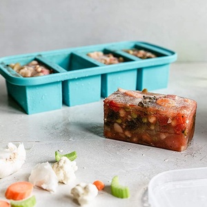 Bữa ăn Prep bao bì thực phẩm 2 ngăn microwavable Silicone <span class=keywords><strong>container</strong></span> thực phẩm dùng một lần ăn trưa hộp - Product Image 2