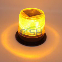 Clignotant Trafic Rotatif Camion Strobe Alimenté Ambre Toit Balise Clignotant Led Lumières Magnétiques Voyant D'avertissement Solaire