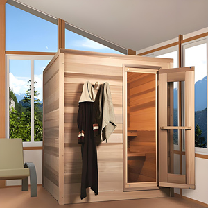 Sauna Triunity: A Sauna de Infravermelho Distante Mais Barata em Promoção, Pequeno MOQ, Múltiplas Salas de Sauna com Bar de Oxigênio - Product Image 1