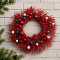 Guirlande de Noël d'intérieur en polyester, décoration murale, taille personnalisée, usage commercial, centre commercial, maison, fête, festival, mode, mariage