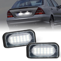 2 pièces pour Mercedes-Benz Classe C W203 Berline, Classe SL R230, Classe CLK W209 C209 A209, Chrysler Crossfire – Éclairage de plaque d'immatriculation LED blanc