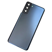 Coque Arrière de Remplacement Originale pour Batterie S21+ avec Lentille d'Appareil Photo, Cache Arrière en Verre S21 PLUS pour Samsung Galaxy