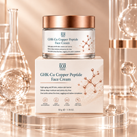 Crème Réparatrice Hydratante Visage GHK-Cu Coréenne à l'Acide Hyaluronique et Céramide pour Soins de la Peau de Marque Privée
