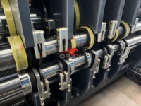 Oray Modèle 1224 Ligne de découpe et rainurage automatique haute vitesse pour imprimante, entièrement servo, pour usine de carton ondulé en série