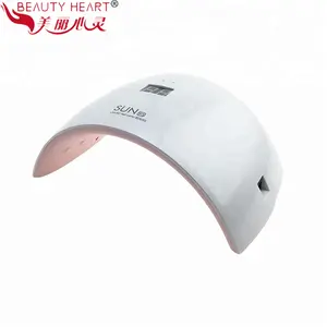 BEAUTY HEART SUNUV 24W UV Light LED Nail Dryer Curing Lamp for Fingernail & Toenail Gels Based Polishes with Sensor SUN 9S uvled nail lamp