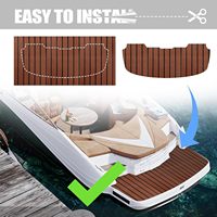 HÉROS Fournisseur Sélectionné Marine Eva Mousse Rouleau Faux Teck Feuille pour Bateau Plancher Synthétique Decking Adhésif Mer Pont