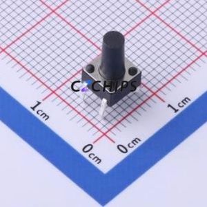 TS-1095PD-A135B2-D2 Tactile Switch Through hole-4P,6x6mm Switch Single Pole Single Throw Round Button 1.8N Through Hole - Product Image 1